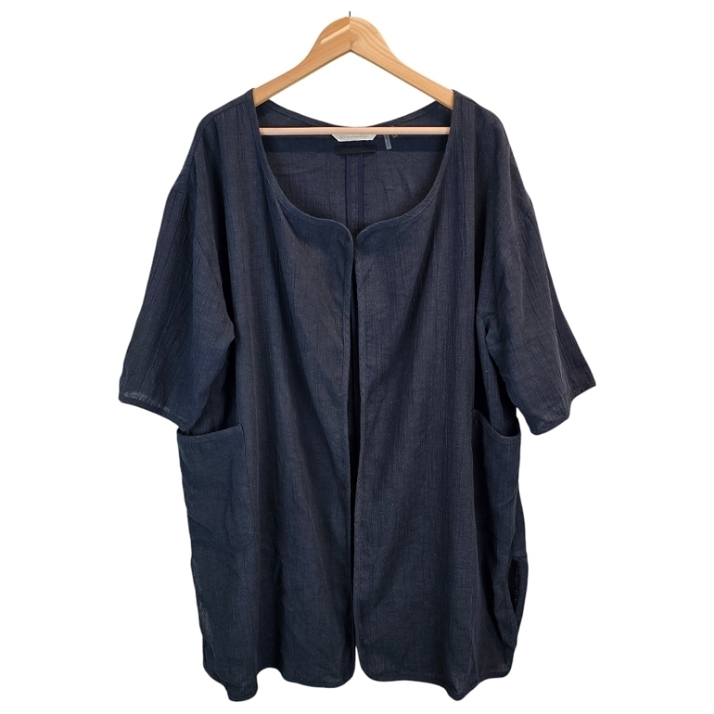 Soft Surroundings Womens Relaxed Open Front Cardigan Sz XL Petite Lagenlook